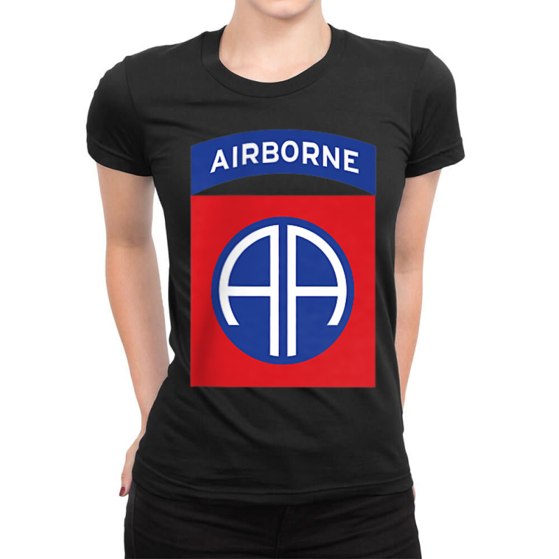 82nd Airborne Division Shirt001 Ladies Fitted T-Shirt by JOHNCREASY | Artistshot