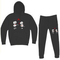 Hot Trend Valentines Day Robots Couple Love Story Hoodie & Jogger Set | Artistshot