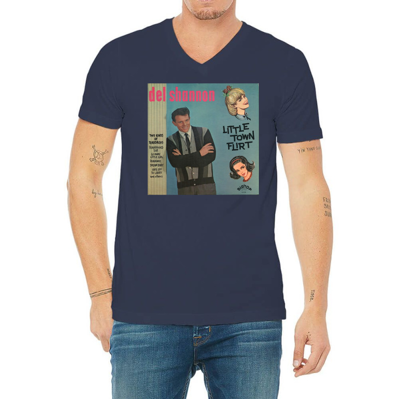 Del Shannon   Little Town Flirt (1963) V-neck Tee | Artistshot