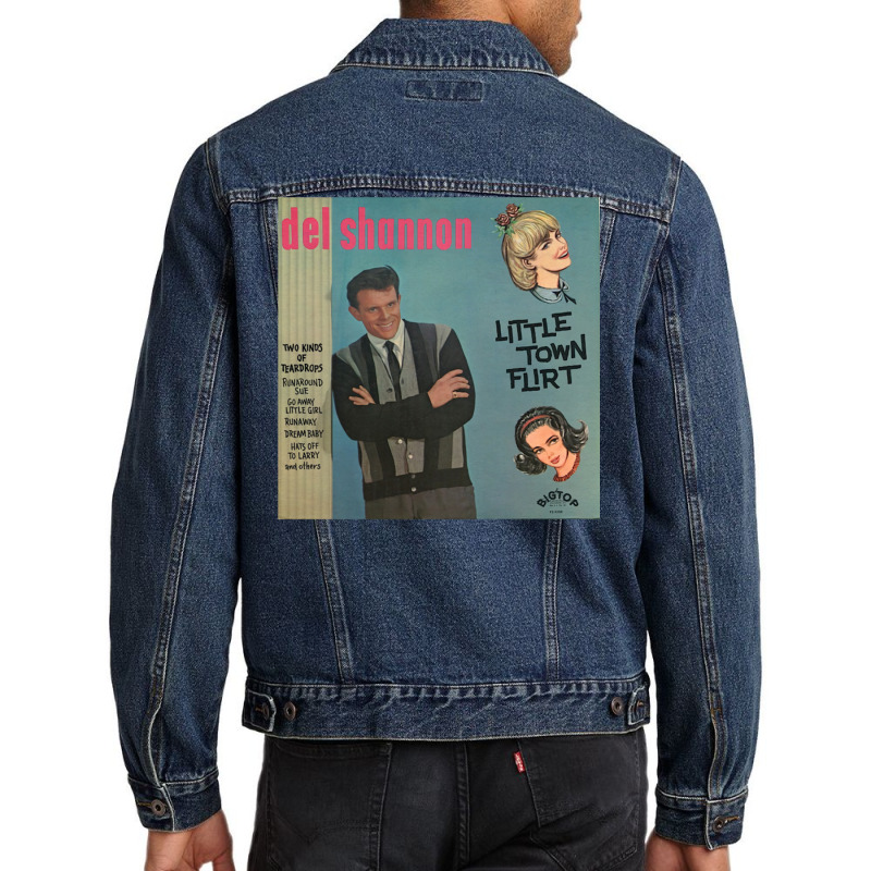 Del Shannon   Little Town Flirt (1963) Men Denim Jacket | Artistshot