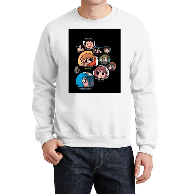 Scott Pilgrim Characters Crewneck Sweatshirt | Artistshot