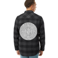 Piedra Del Sol - White Granite Aztec Calendar Sun Stone Flannel Shirt | Artistshot