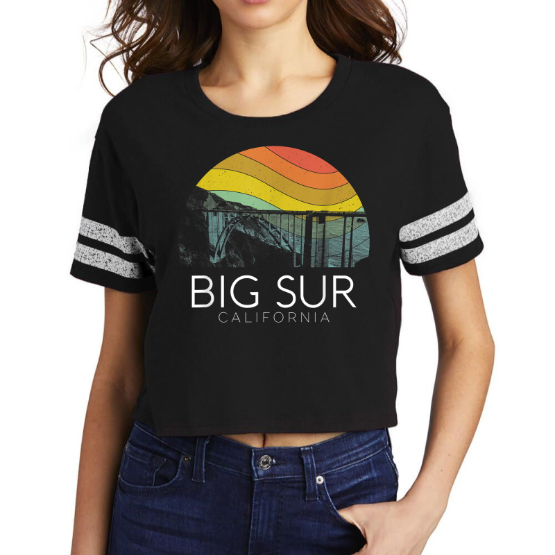 Big Sur California Beach Central Coast Retro Forest Camping T Shirt Scorecard Crop Tee by puawhla | Artistshot