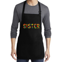 Birthday Brick Builder Funny Blocks Master Builder Sister T Shirt Medium-length Apron | Artistshot