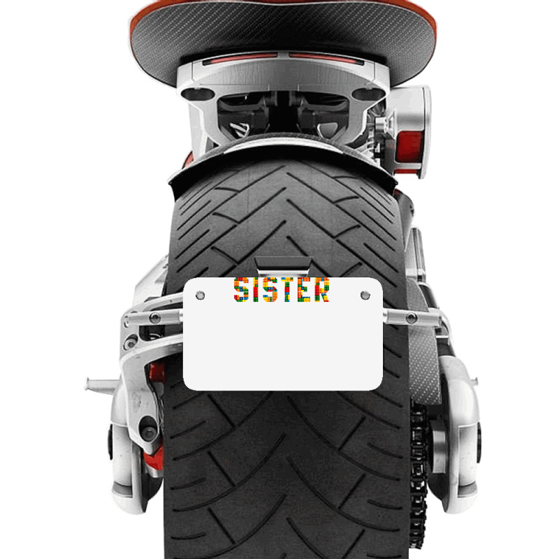 Birthday Brick Builder Funny Blocks Master Builder Sister T Shirt Motorcycle License Plate | Artistshot