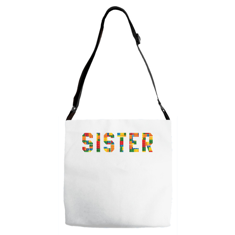 Birthday Brick Builder Funny Blocks Master Builder Sister T Shirt Adjustable Strap Totes | Artistshot