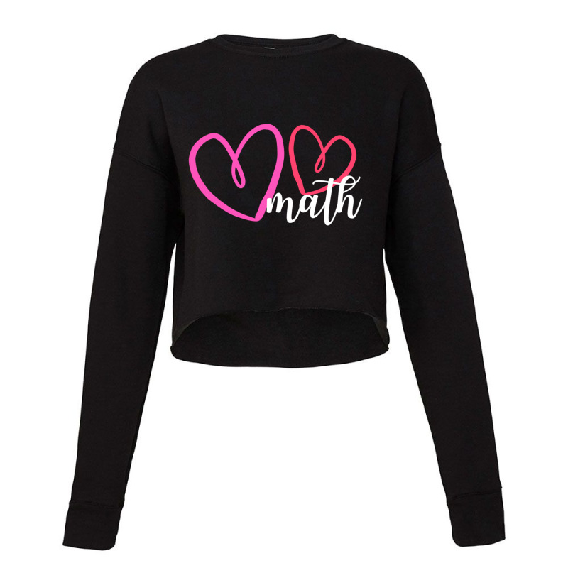 Hot Trend Valentine's Day Math With Hearts Cropped Sweater by Trudeau Palmer | Artistshot