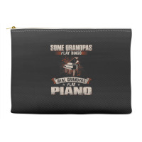 Mens Some Grandpas Play Bingo Real Grandpas Play Piano Accessory Pouches | Artistshot