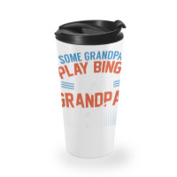 Mens Some Grandpas Play Bingo Real Grandpas Waterski Travel Mug | Artistshot