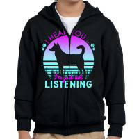 Canaan Dog T  Shirt I Hear You I'm Just Not Listening Canaan Dog Lover Youth Zipper Hoodie | Artistshot