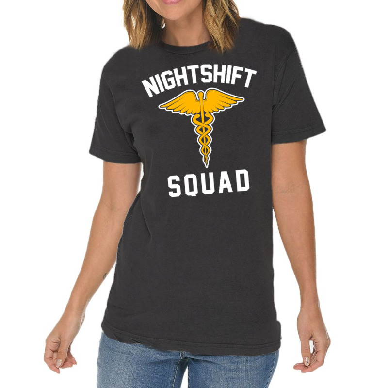 Night Shift Squad Nurse Gift Vintage T-shirt | Artistshot