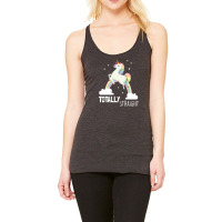 Totally Straight Funny Unicorn Racerback Tank | Artistshot