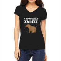 Cool Capybara For Men Women Rodent Spirit Animal Zoologist Women's V-neck T-shirt | Artistshot