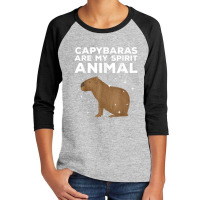 Cool Capybara For Men Women Rodent Spirit Animal Zoologist Youth 3/4 Sleeve | Artistshot