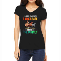 Let's Face It Before The Horses For Dark Women's V-neck T-shirt | Artistshot