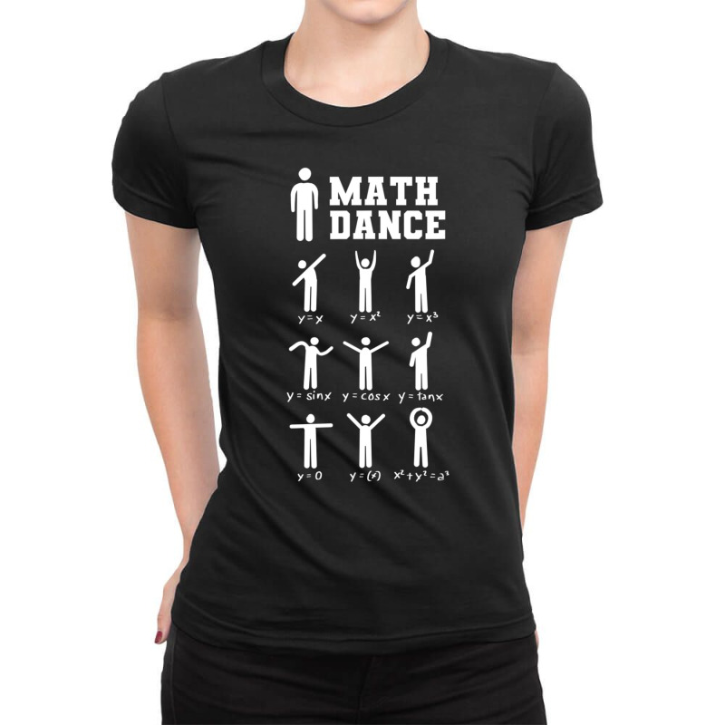 Math Dance Math Teacher Ladies Fitted T-Shirt by longho | Artistshot