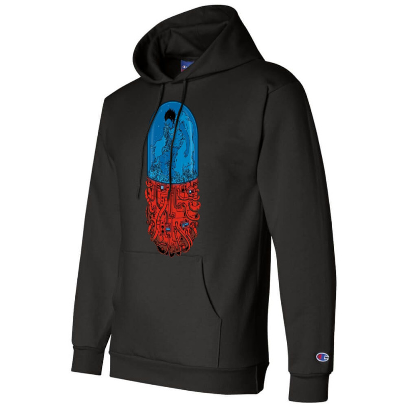 Medicine Red Blue Champion Hoodie | Artistshot