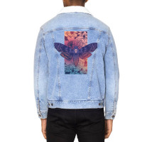 Death Moth Unisex Sherpa-lined Denim Jacket | Artistshot