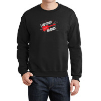 I Destroy Silence Electric Guitar Crewneck Sweatshirt | Artistshot