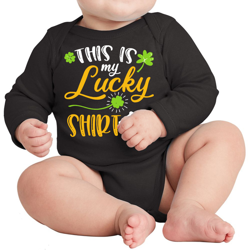 Surfing St Patricks Day T  Shirt Surfing This Is My Lucky Shirt St Pat Long Sleeve Baby Bodysuit | Artistshot