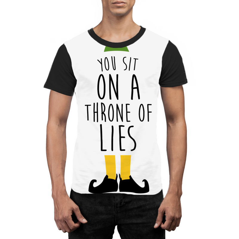 Elf   You Sit On A Throne Of Lies Graphic T-shirt | Artistshot