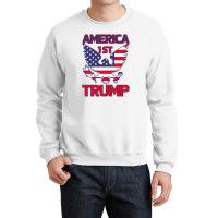 Trump America First Eagle Crewneck Sweatshirt | Artistshot