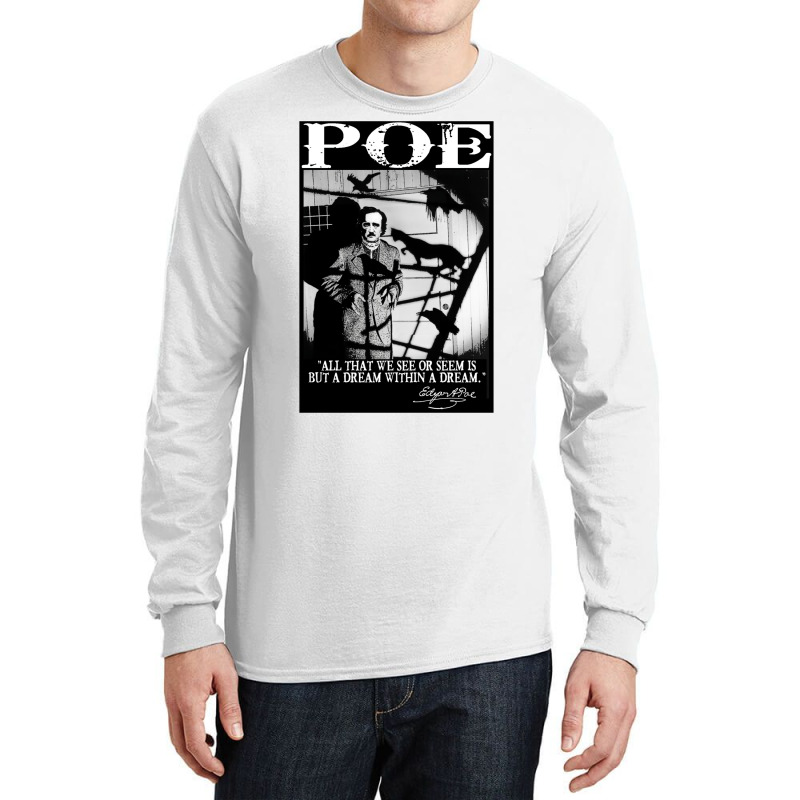 Edgar Allan Poe Long Sleeve Shirts by salayobatrazf | Artistshot