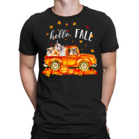 Hello Fall Bulldogs In Car Autunm T  Shirt Bulldogs Hello Fall   Bulld T-shirt | Artistshot