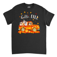 Hello Fall Bulldogs In Car Autunm T  Shirt Bulldogs Hello Fall   Bulld Classic T-shirt | Artistshot