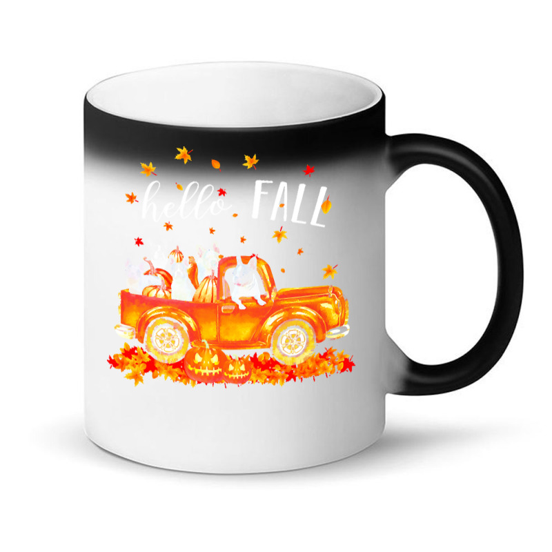 Hello Fall Frenchie In Car Autunm T  Shirt Frenchie Hello Fall   Frenc Magic Mug | Artistshot