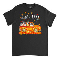 Hello Fall Frenchie In Car Autunm T  Shirt Frenchie Hello Fall   Frenc Classic T-shirt | Artistshot