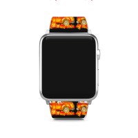 Hello Fall Frenchie In Car Autunm T  Shirt Frenchie Hello Fall   Frenc Apple Watch Band | Artistshot