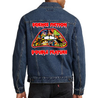 Science Fiction  Double Feature (lips! Lips!! Lips!!!) Men Denim Jacket | Artistshot