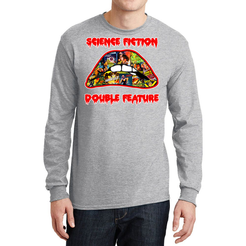 Science Fiction  Double Feature (lips! Lips!! Lips!!!) Long Sleeve Shirts | Artistshot