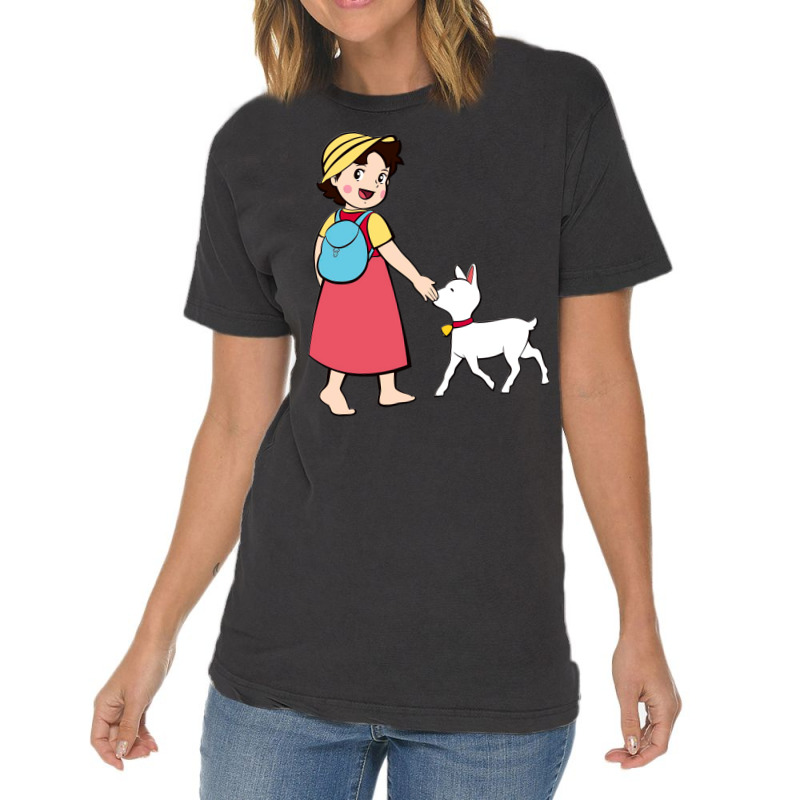 Heidi And Litle Goat Vintage T-shirt | Artistshot