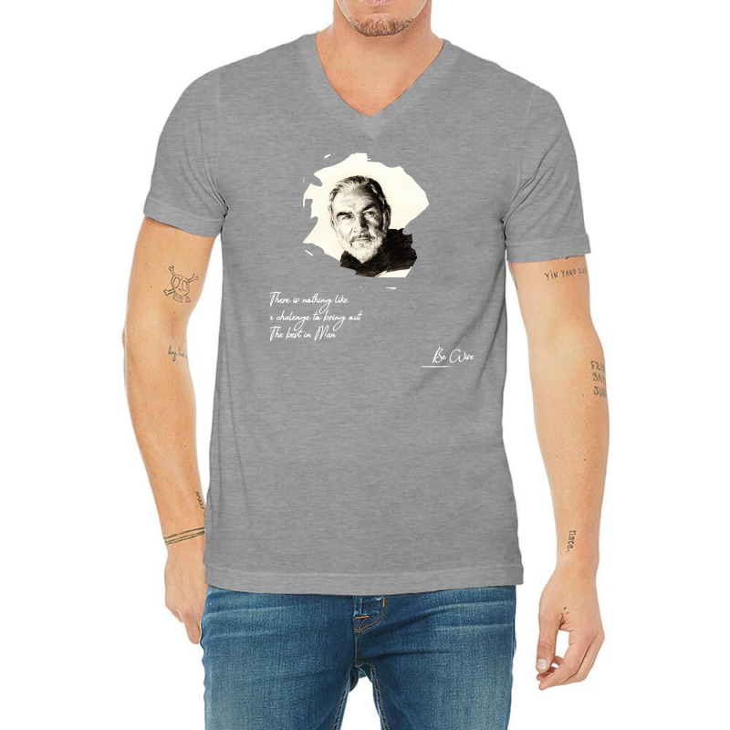 Sean Connery Vintage Picture V-Neck Tee by actheguisaob | Artistshot