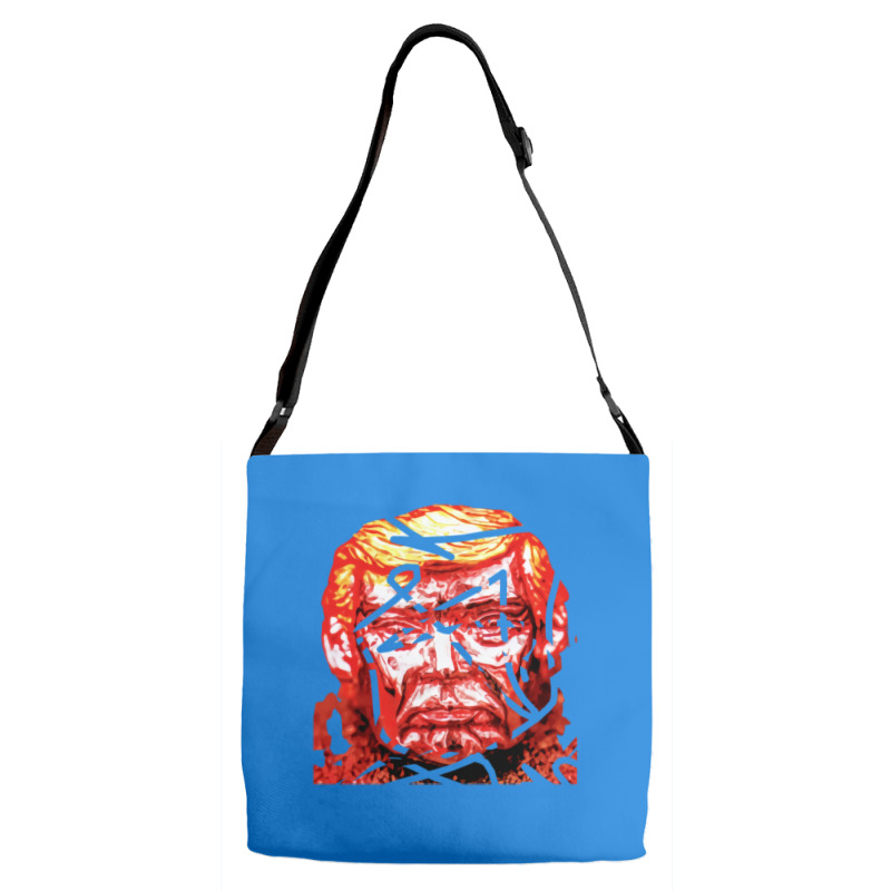 Trump Head Red Haywire Adjustable Strap Totes | Artistshot