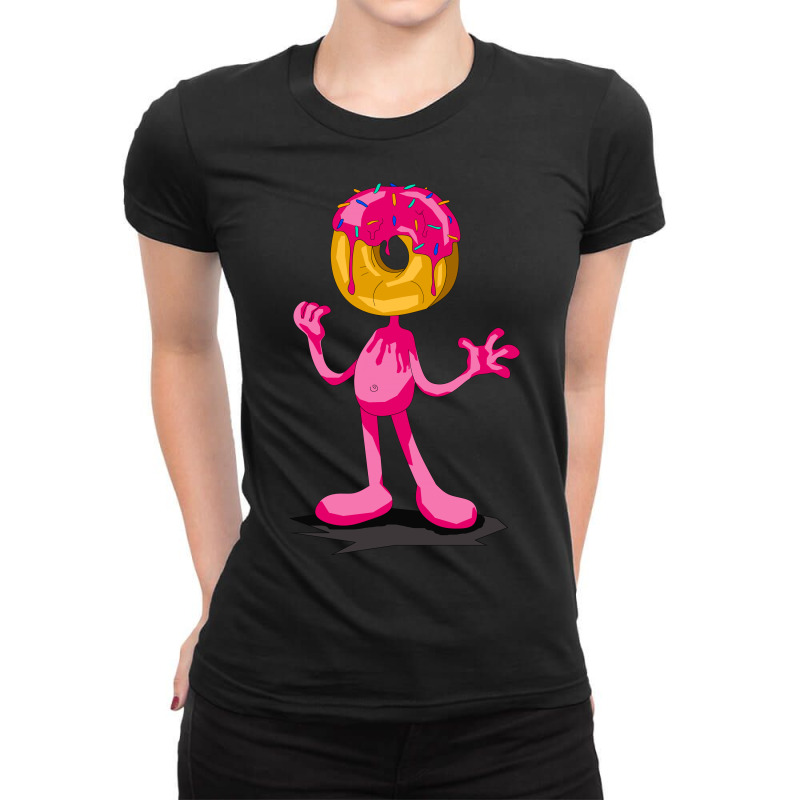 Donut Man Ladies Fitted T-Shirt by mysticalbrain | Artistshot