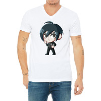 Shuichi Saihara Dangan Ronpa V-neck Tee | Artistshot