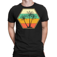 Palm Tree T  Shirt Palm Tree Vintage Retro Style Tropical Beach Themed T-shirt | Artistshot