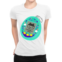 Tamagotchi I Literally Died Ladies Fitted T-shirt | Artistshot