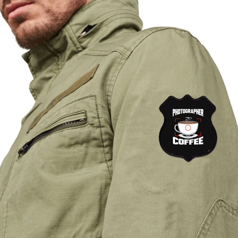 Photographer T  Shirt Photographer Fueled By Coffee Camera Photography Shield Patch | Artistshot