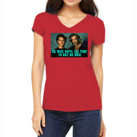 Be Nice Until Its Time To Not Be Nice  Roadhouse Women's V-neck T-shirt | Artistshot