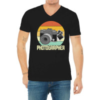 Photographer T  Shirt Photographer T  Shirt V-neck Tee | Artistshot