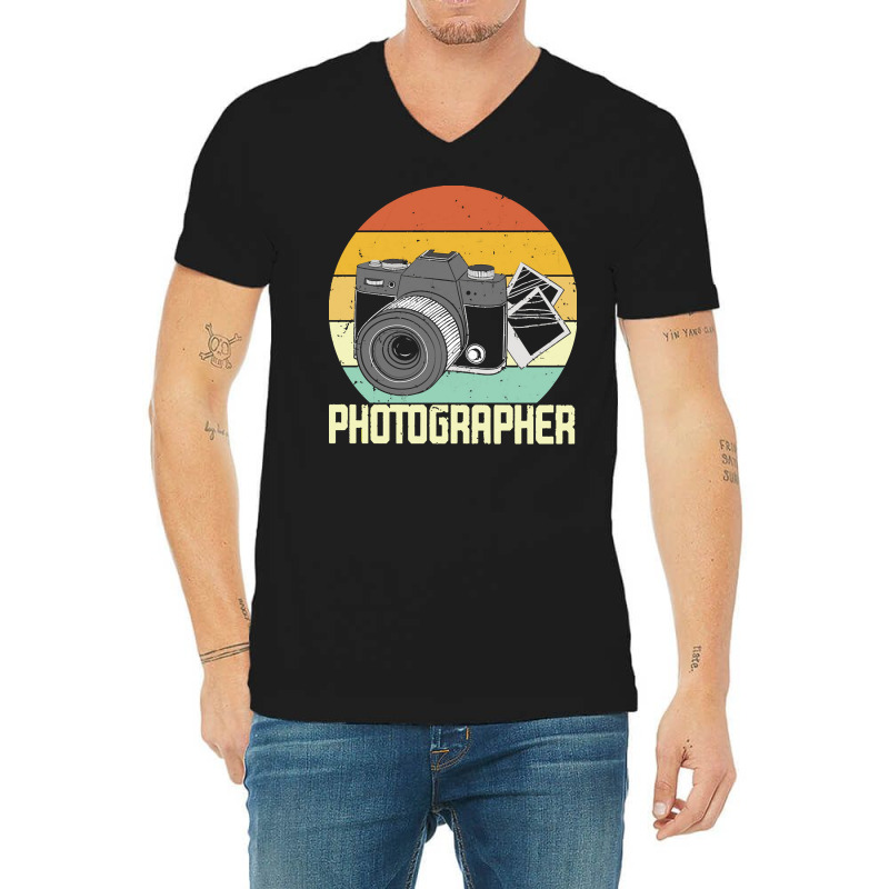 Photographer T  Shirt Photographer T  Shirt V-neck Tee | Artistshot