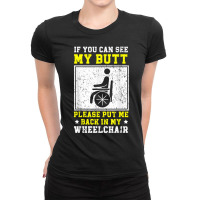 Wheelchair Handicap Amputee Disability Paraplegic T Shirt Ladies Fitted T-shirt | Artistshot