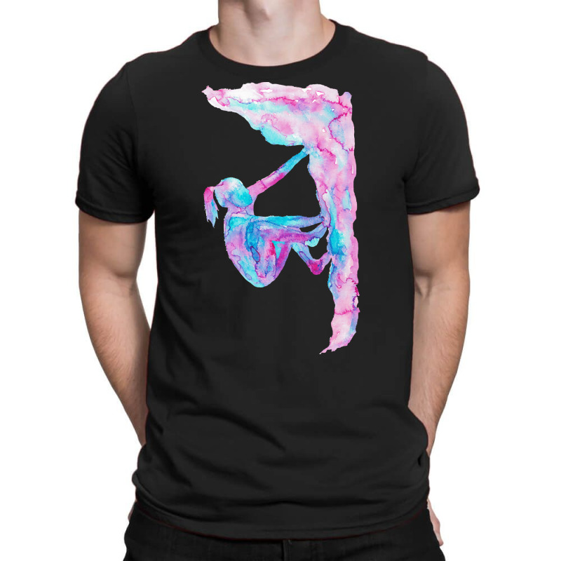 Rock Climbing Watercolour T-shirt | Artistshot