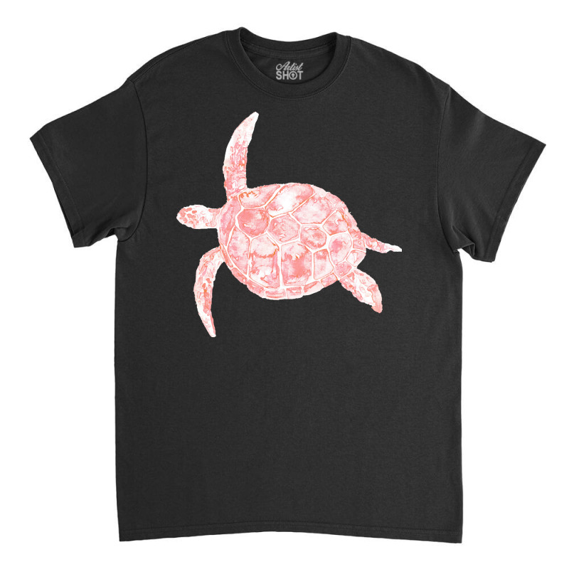 Sea Turtle Watercolor Xmas Classic T-shirt | Artistshot