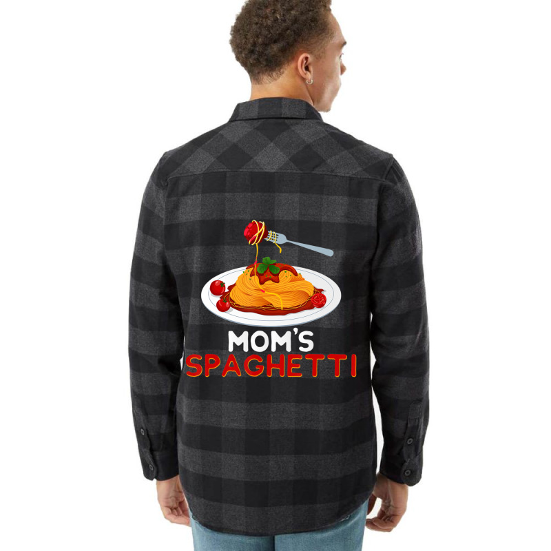 Mom's Spaghetti Food Lover Foodie Loves Pasta Flannel Shirt by namnguyen | Artistshot