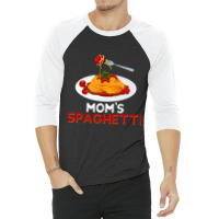 Mom's Spaghetti Food Lover Foodie Loves Pasta 3/4 Sleeve Shirt | Artistshot